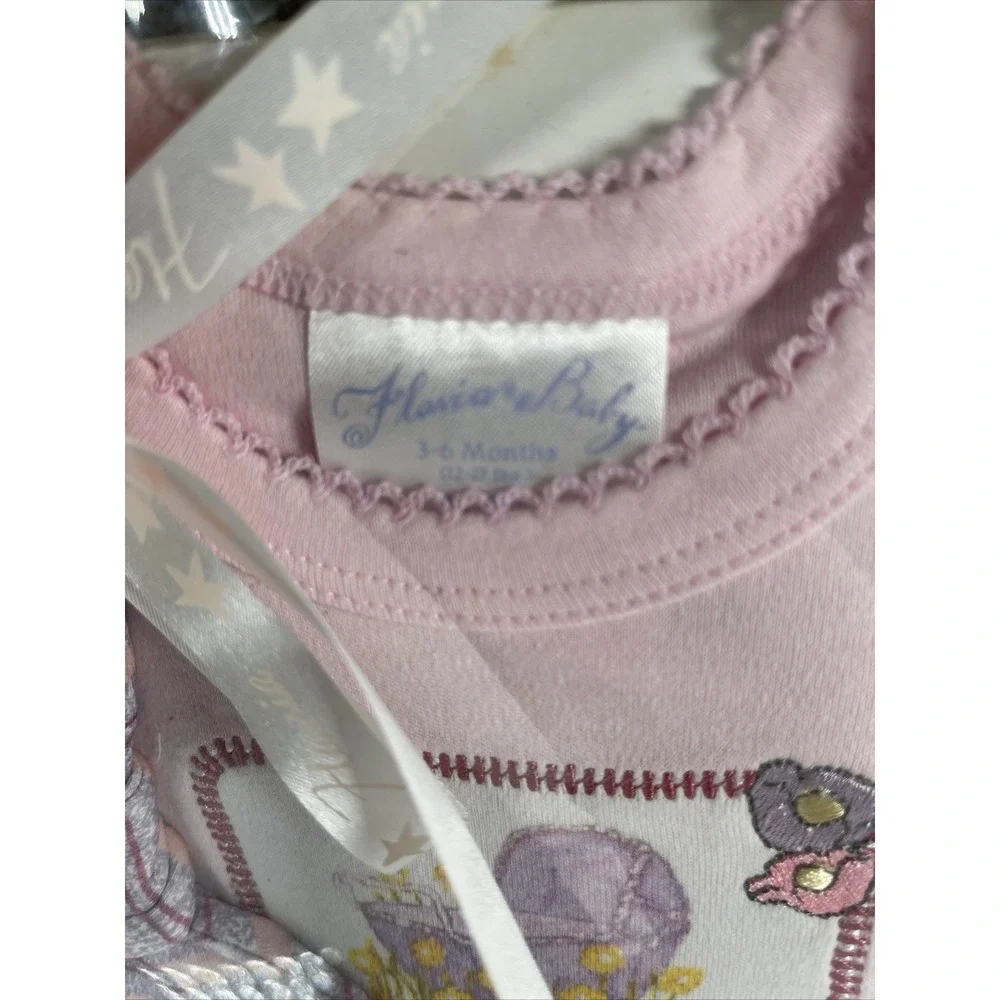 NOS Flavia 4 Piece Diaper Cover Set 3-6mo Baby‎ Clothes NIP Pink Carriage